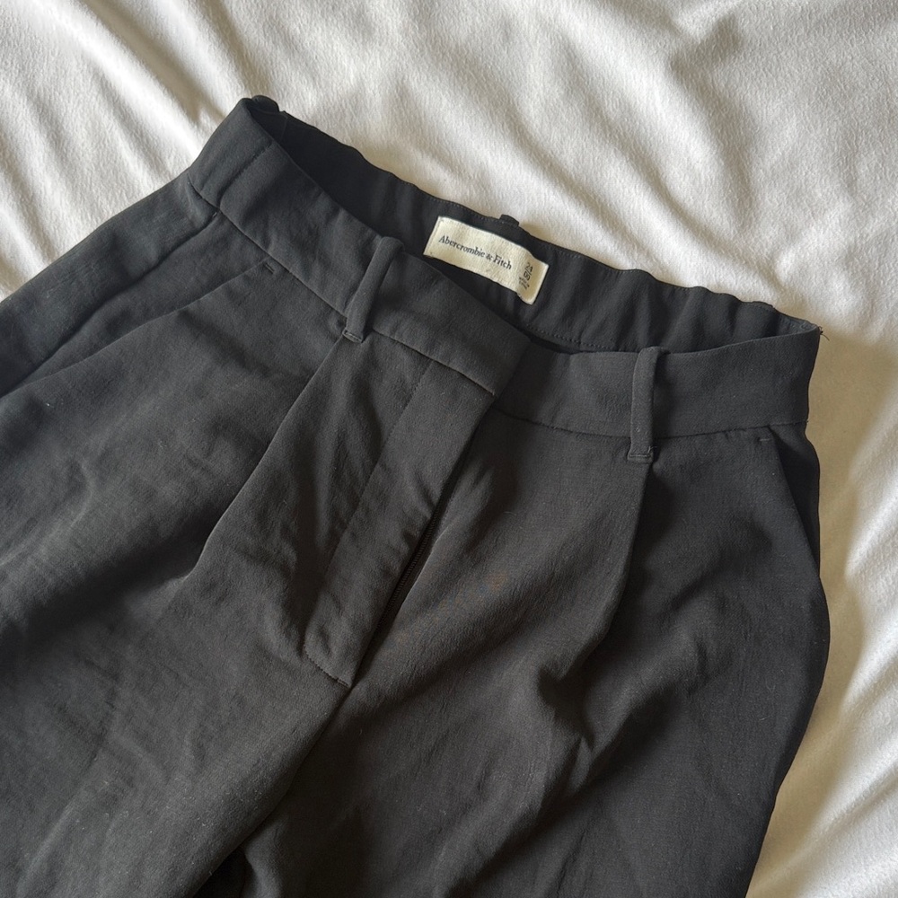 Abercrombie Sloane Tailored Trouser | Wide Leg, Black, 00 / 24